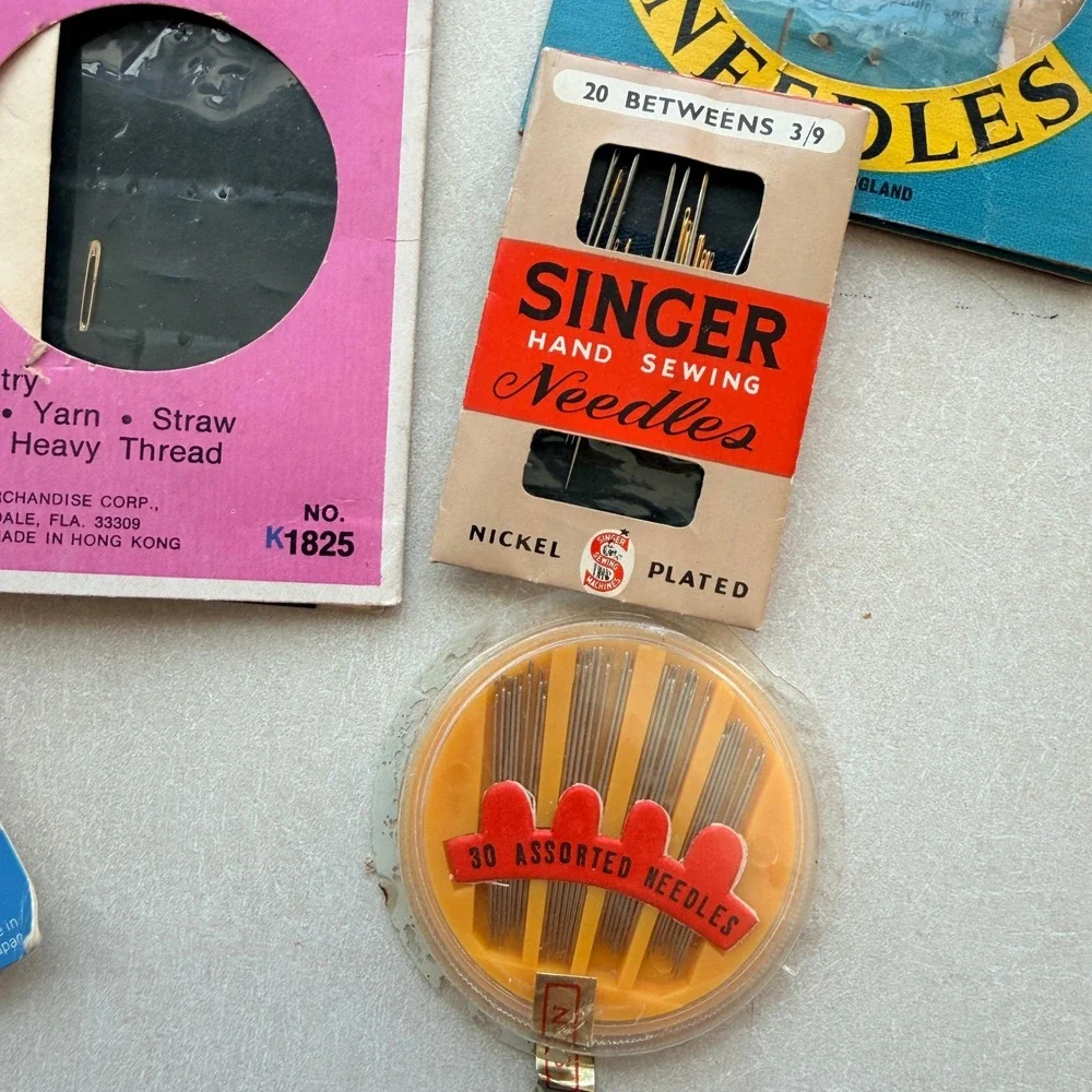 Vintage Sewing Needle Lot: Upholstery Sailmaker Tapestry Crewel Singer‎ Osborne